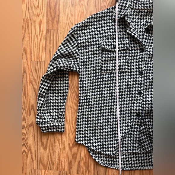Womens houndstooth oversized Button-Up Shirts BUNDLE - Picture 6 of 7